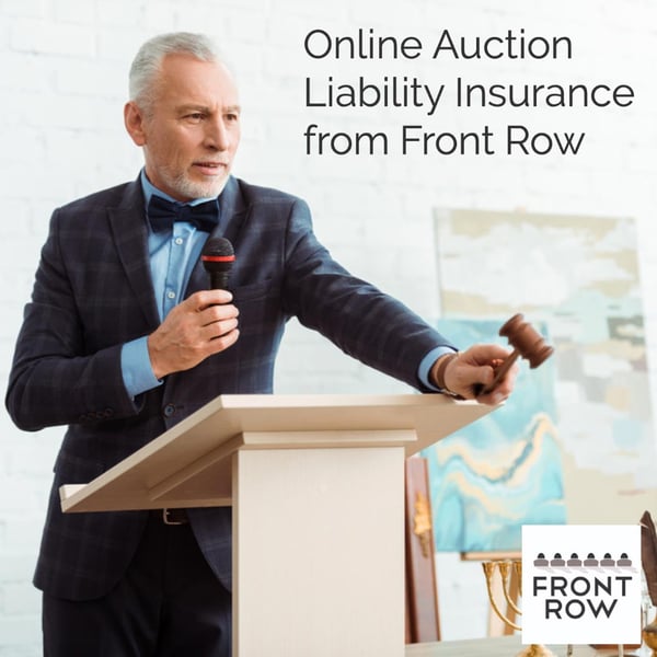 Online Auction Liability Insurance from Front Row: Buy Online!