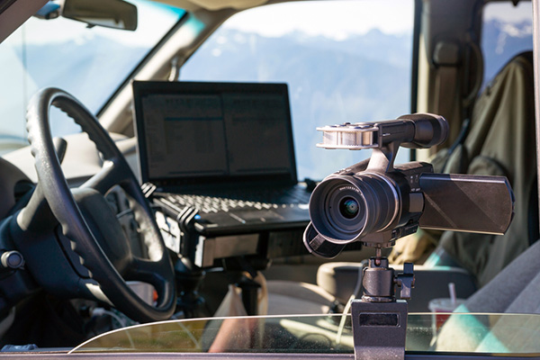 Camera Gear in a Vehicle