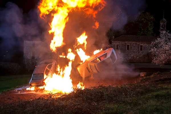 Film Production Companies & Pyrotechnics: cars on fire